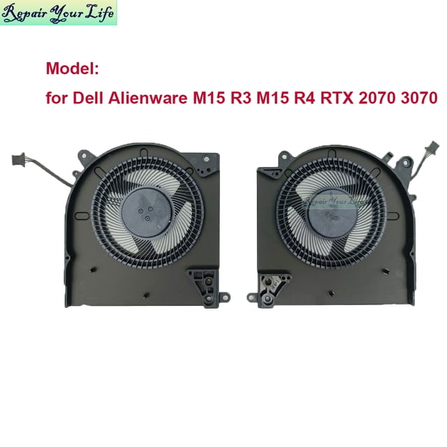0D1X38 0TG9V0 CPU GPU Cooling Fans For Dell For Alienware M15 R3 M15 R4 Laptop Fan Cooler Radiator D1X38 TG9V0 EG50061S1-C080 CPU GPU BOTH