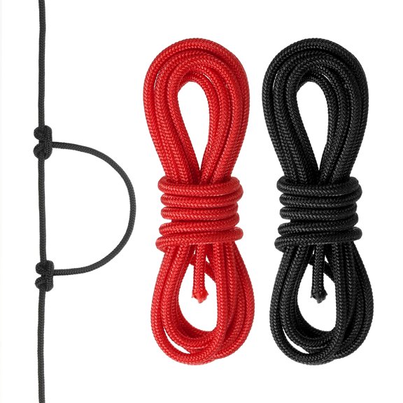 Uxcell Archery D Loop Rope String Nocking Loop Rope Serving Thread Release Material Black/Red