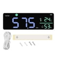 thumbnail image 1 of DM1306D Digital Decibel Sound Meter Smart Wall Mounted Noise Detector 30-130DB Temperature and Humidity Monitor, 1 of 5