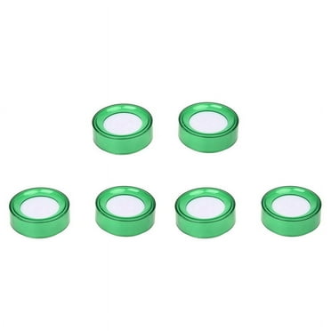 Green Plastic 7cm Dia Sponge Finger Wet Money Cashier 6 Pcs