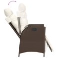 thumbnail image 2 of vidaXL 7 Piece Garden Dining Set with Cushions Brown Poly Rattan, 2 of 5