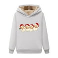 thumbnail image 6 of Casual Hoodies for Women Lightweight Lounge Drawstring Pullover Sweatshirt Oversize Loose Long Sleeve Blouses, 6 of 6