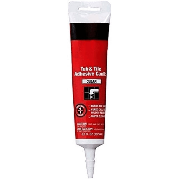 18008 24 Pack 5.5 oz. Kwik Seal Kitchen and Bath Adhesive Caulk, Clear