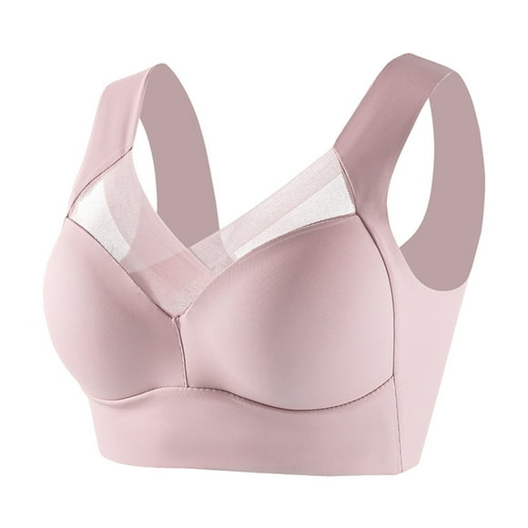 FhsagQ Bra Bras for Women Bras Crotchless Plus Size Women's Large Strapless Lace Tank Top Underwear Thin Side Fold Side Gather Adjustable Bra Bras for Women Fishnet Women's Bras Sleep Panties XXXXXL