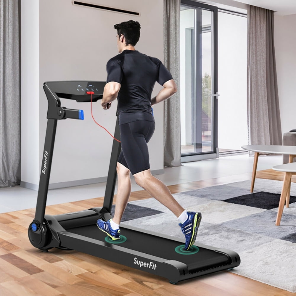 Spaco Walking Machine, Treadmill, 3HP Electric Folding Treadmill with Bluetooth Speaker