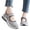 Gray, variant on Womens Breathable Walking Orthopedic Shoes Mesh Lightweight Sneakers Mary Jane Flats Wide Width Comfortable Working Nurse Shoes Non-Slip Adjustable