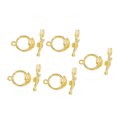 thumbnail image 3 of GOOHOCHY 5 sets OT Toggle Sets Sets Rose Toggle T-Bar Clasps para collar Joyería, 3 of 8