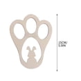 thumbnail image 4 of Xihbxyly Plantilla de Pascua, Plantilla de Madera con Forma de Conejo, Tablero de Impresión Reutilizable, Impresiones Mágicas En Harina o Arena, Decoración Navideña Divertida, Reuniones Familiares, A, 4 of 4