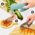 thumbnail image 4 of JUNWELL Kitchen Gadgets Set 5 Pieces, Space Saving Cooking Tools Cheese Grater, Bottle Opener, Fruit/Vegetable Peeler, Pizza Cutter, Garlic/Ginger Grinder, Stainless Steel Accessories Dishwasher Safe, 4 of 4