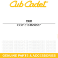 thumbnail image 3 of CUB CADET 01010168-0637 High Lift Blade 9-Pack Z-Force Tank 50" Deck Lawn Mowers, 3 of 6