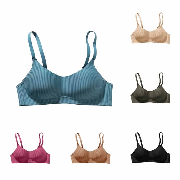 Hrsba Bras for Women,Solid Color Versatile Casual Fashion Push Up Breathable Lightweight Regular Daily Bra for Women