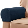 thumbnail image 4 of Ludlz 2Pcs Sofa Arm Protector Anti-Slip High Elastic Polyester Simple to Install Armrest Covers Household Supplies, 4 of 8