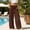 (New8)Brown, variant on Women's Mini Waist Wide Leg Pants Lightweight Flowy Cropped Summer Loose Trousers with Pockets Casual High Waist Palazzo Pants for Beach & Vacation