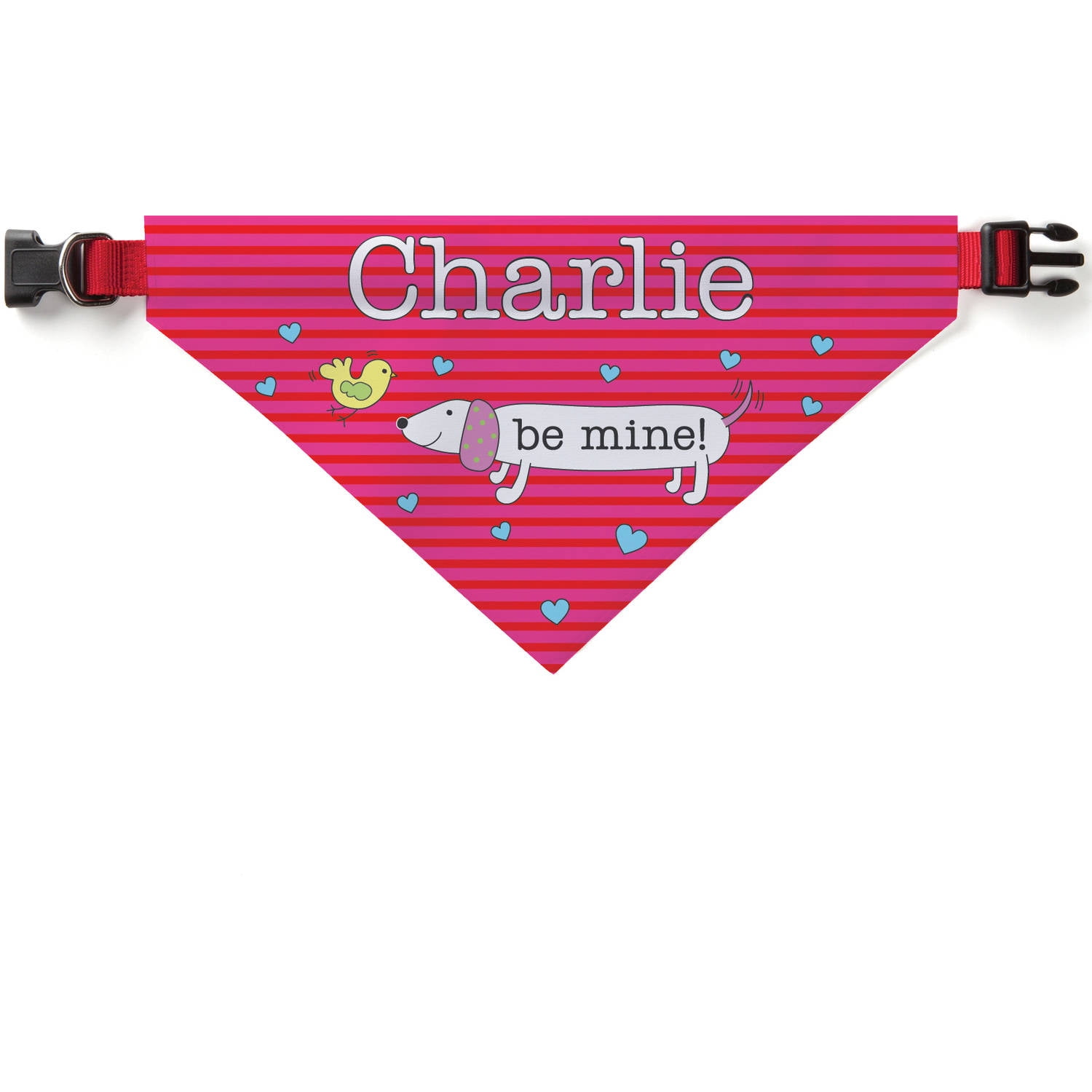 Be Mine Personalized Dog Bandana Collar Cover