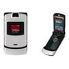 Motorola RAZR V3m - Feature phone - microSD slot - LCD display - 176 x 220 pixels - rear camera 1.3 MP - silver