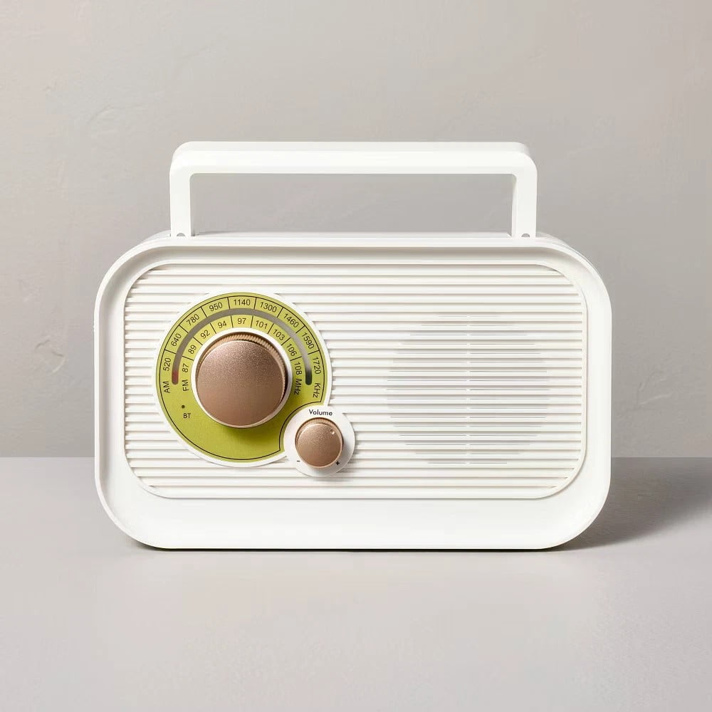 Portable Radio Sour Cream/Brass - Hearth & Hand with Magnolia