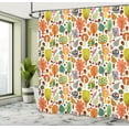 thumbnail image 5 of Ambesonne Woodland Shower Curtain, Whimsical Forest Items, 69"Wx70"L, White and Multicolor, 5 of 5