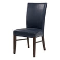 thumbnail image 3 of Pemberly Row Modern 19.5" Bonded Leather Chair in Blue (Set of 2), 3 of 8