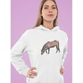 thumbnail image 2 of Horse With Horn Hoodie Women -Image by Shutterstock, Female x-Large, 2 of 4