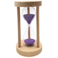thumbnail image 1 of 8/8/12/20/25 tiempo de tiempo de tiempo de HOOLGSS SANDGUSE EMGUHR TEMPORIZADOR con , HORAMIENTOS VINTAGE, Decoración para hogar, Niños Y a Púrpura 6min CUTICAT Reloj de arena de madera, 1 of 7