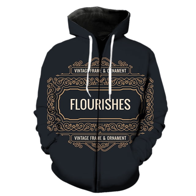 Sudadera con capucha y cremallera con estampado 3D de grafiti geométrico para hombre y mujer, estilo Harajuku 3D
