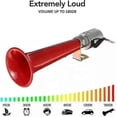 thumbnail image 4 of Universal Turkish Whistle Horn,12v 24v Air Horns For Trucks 180db Red Horn Purpose 12v/24v Caravan Pressure Cars Suvs Motorcycles Turkish Whistle Horn, 4 of 4