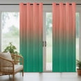 thumbnail image 5 of Outdoor Curtains for Patio Waterproof, Red Green Ombre Outdoor Privacy Panels Grommet, Modern Art Gradient Orange Blackout Outside Curtains for Porch/Cabana/Pergola/Gazebo 54"x108", 1 Panel, 5 of 8
