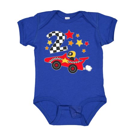 

Inktastic Happy 2nd Birthday Red Racing Car Gift Baby Boy or Baby Girl Bodysuit