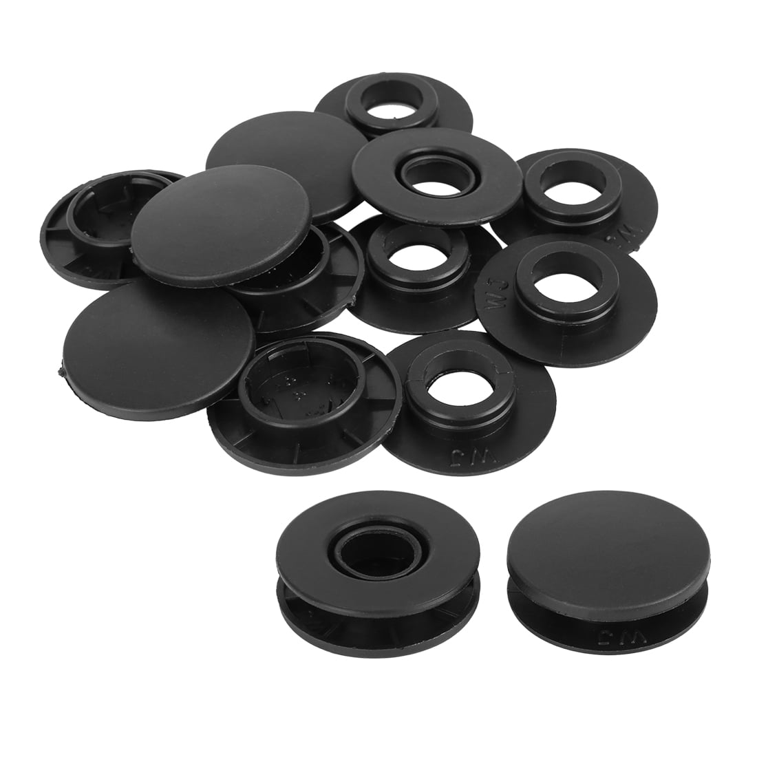 Car Floor Mat Clips 8 Sets Black 1.48 Inch for Mercedes GLK SLK ML RS