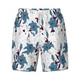 thumbnail image 5 of Rocae Lilies Flowers for Men's Swim Trunks Quick Dry With Two Side Pockets and One Lined Patch Pocket3X-Large, 5 of 9
