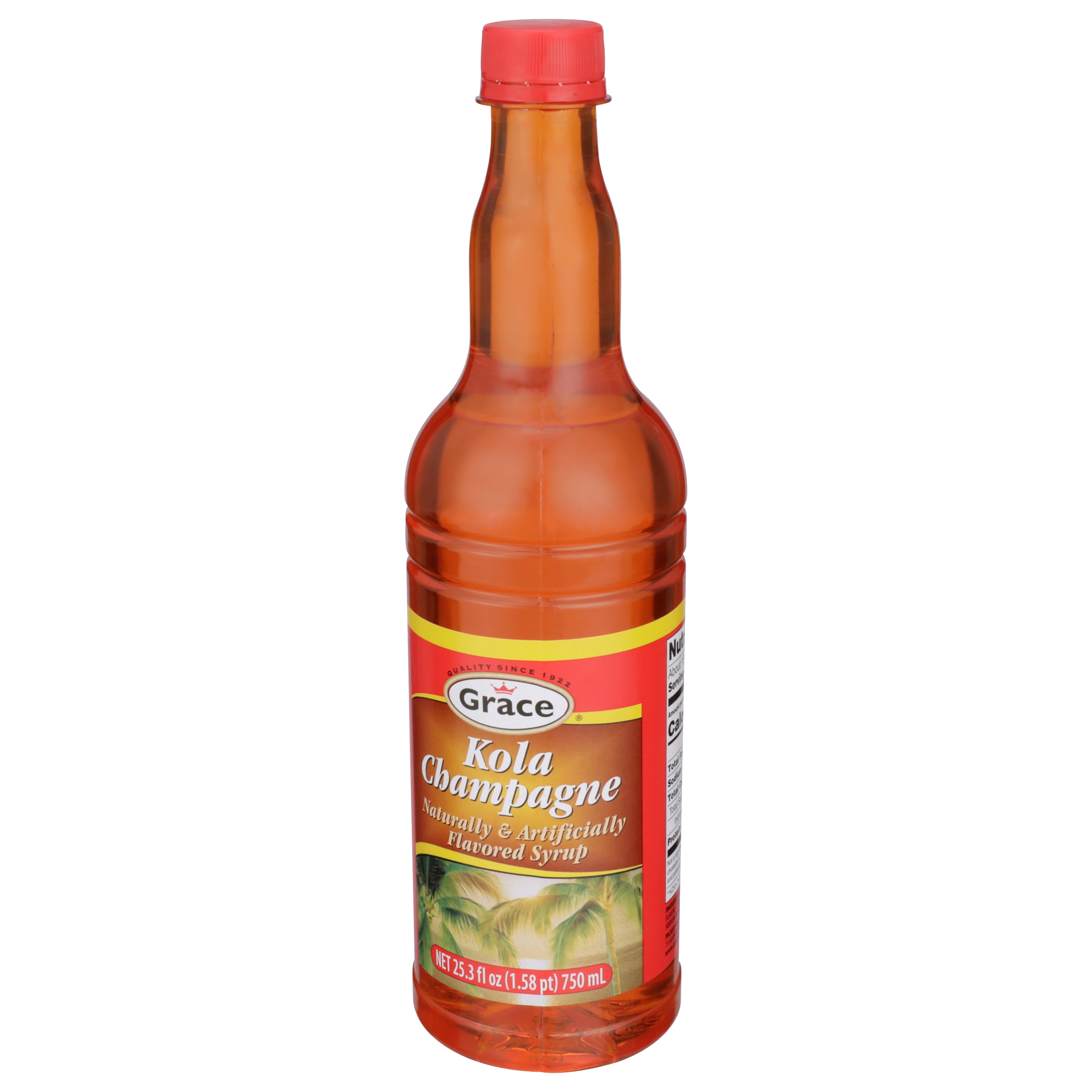 Grace Kola Champagne Syrup, 25.5 Fl Oz Bottle
