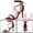 Burgundy, variant on Women Open Toe Stiletto High Heel Lace-Up Black Sandals 8 Yellow