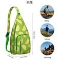 thumbnail image 3 of Zesty Lemon Sling Backpack - Vibrant Citrus Print Crossbody Bag, Fashionable Daypack for Teens, 3 of 4