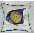thumbnail image 1 of Betsy Drake ZP677 Blue Ring Angelfish Throw Pillow- 22 x 22 in., 1 of 1