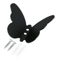 thumbnail image 6 of Latrodar Black Towel Hook Adhesive Hooks for Hanging Wall Hooks Easy Installation Hooks for Hanging Restroom Butterfly Decorative Coat Hooks Small Bathroom Hooks for Bags Shower Hanger 1PC, 6 of 6
