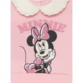 thumbnail image 3 of Minnie Mouse Baby Girls Layered Sweatshirt and Leggings Outfit Set, 2-Piece, Sizes 0M-24M, 3 of 6