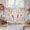 Brown, variant on Happy Easter Kitchen Curtains 54 Inch Length, Spring Farmhouse Bunny Eggs Flower Beige Tiers Curtains for Bathroom Bedroom Cafe, Light Filtering Small Window Treatment Short Drapes 2 Panels 42"Wx54"L