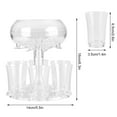 thumbnail image 6 of 6 Shot Glass Dispenser - 5.5"x5.5"x6.3" Liquor & Shot Dispenser with Carrier, Home Bar Tool for Parties & Events, Multi-Spout Bottle for Evenly Pouring Drinks, 6 of 6
