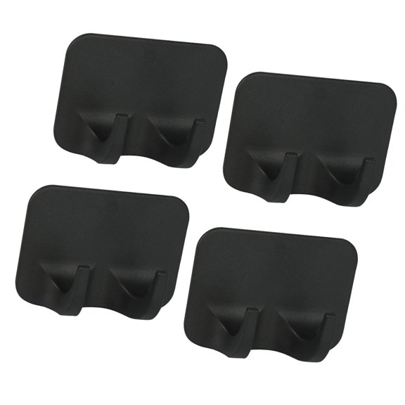 Holder Hanger Sticky Wall Hooks Organizer,Bathroom Utility Storage Hook,Wall Shower Hook Shaving Holder,Shaving Brush Bracket Black