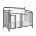 thumbnail image 1 of Monarch Hill Hawken Metal 3 in 1 Convertible Crib, Grey, 1 of 9