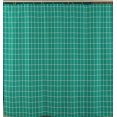thumbnail image 1 of Textured Fabric Shower Curtains 72" X 72", Turquoise Checkered Printed Bathroom Curtains, Machine Washable, 1 of 5