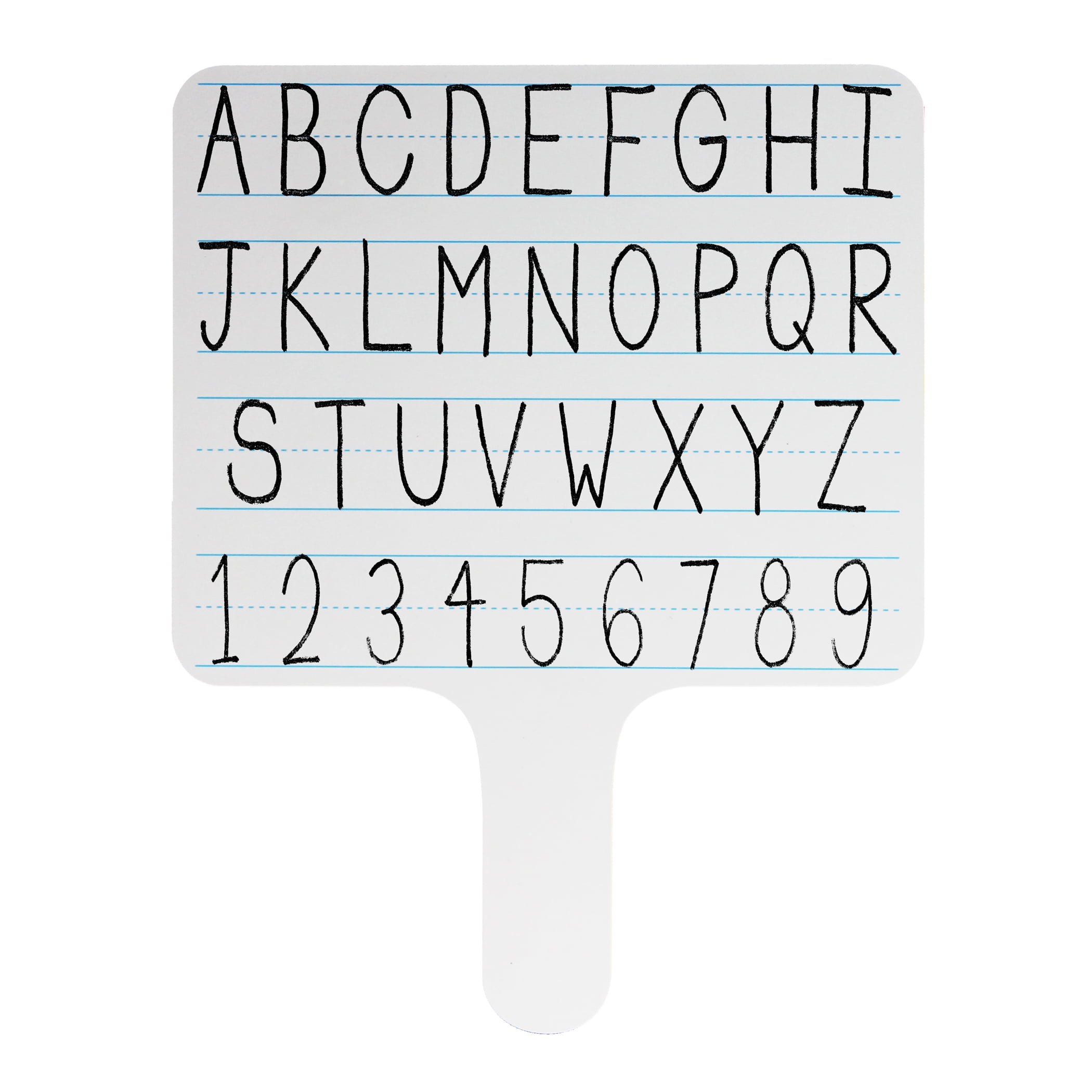Flipside Products Two-Sided Rectangular Dry Erase Writing Paddles, Pens, and Erasers, Class Pack of 12
