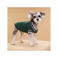 thumbnail image 2 of 1pc V-Neck Knitted Pet Sweater In College Style For Keeping Pet Warm, 2 of 5