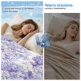 thumbnail image 2 of Purple Floral Cooling Blanket,Lightweight Breathable Summer Throw Blanket with Double Sided Cold Effect,Hydrangeas Flower Spring Summer Botanical Picnic Blankets Bed Sheet for Hot Sleepers 60"x80", 2 of 8