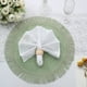 Efavormart 4 Pack | 16" Sage Green Jute Boho Chic Fringe Edge Table ...