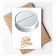 thumbnail image 1 of Productos de cuidado de la salud White Pill Pattern Nota en blanco del sobre de la tarjeta de agradecimiento, 1 of 4