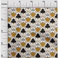 thumbnail image 2 of oneOone Cotton Silk Dark Mustard Fabric Poker Card Craft Projects Decor Fabric Printed By The Yard 42 Inch Wide, 2 of 4