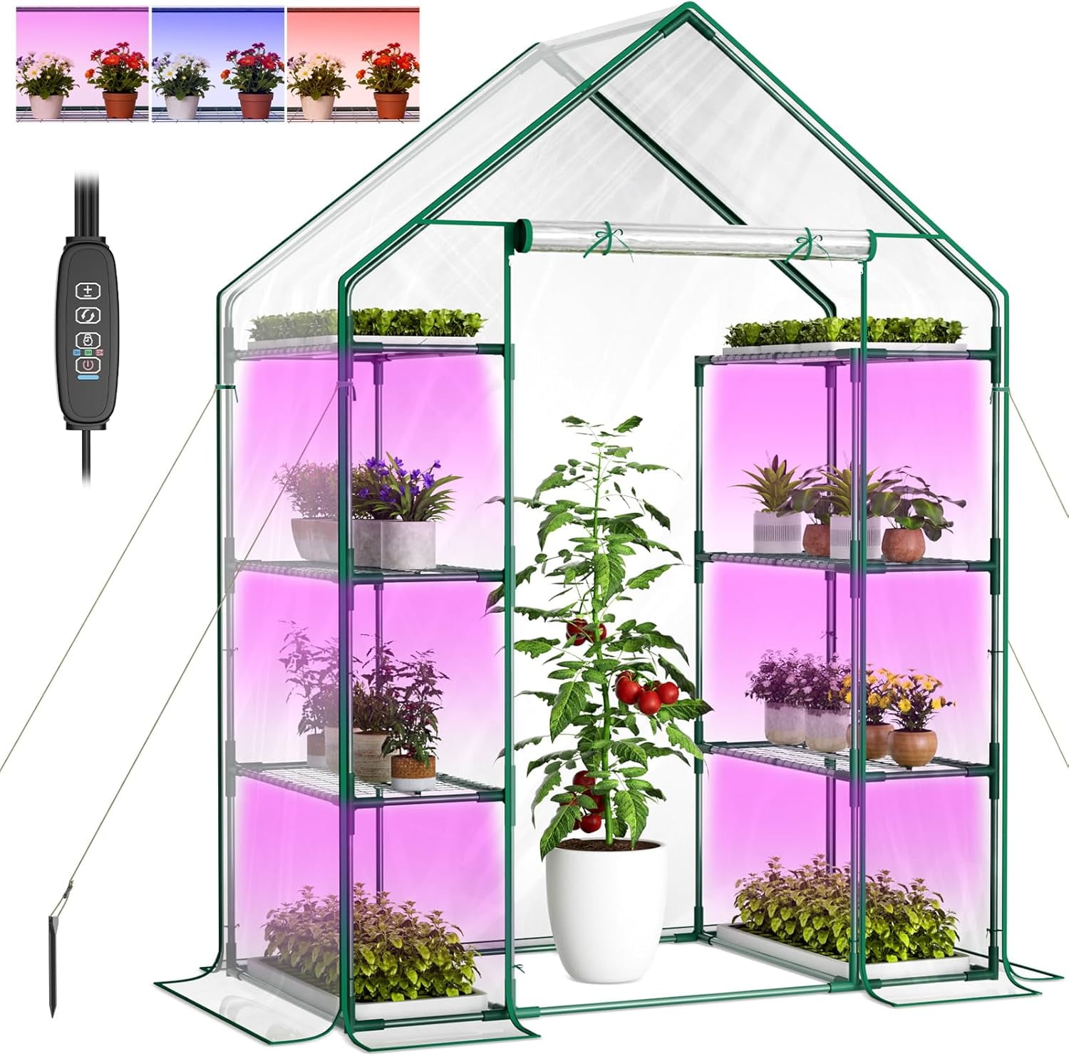 AeroGarden Harvest Elite Slim Indoor Stainless Steel Herb Grow Kit
