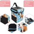 thumbnail image 2 of Cattle Foldable Car Trash Bin with Lid, Leak-proof Mini Garbage Can – Hanging Storage Bag Included, 2 of 6