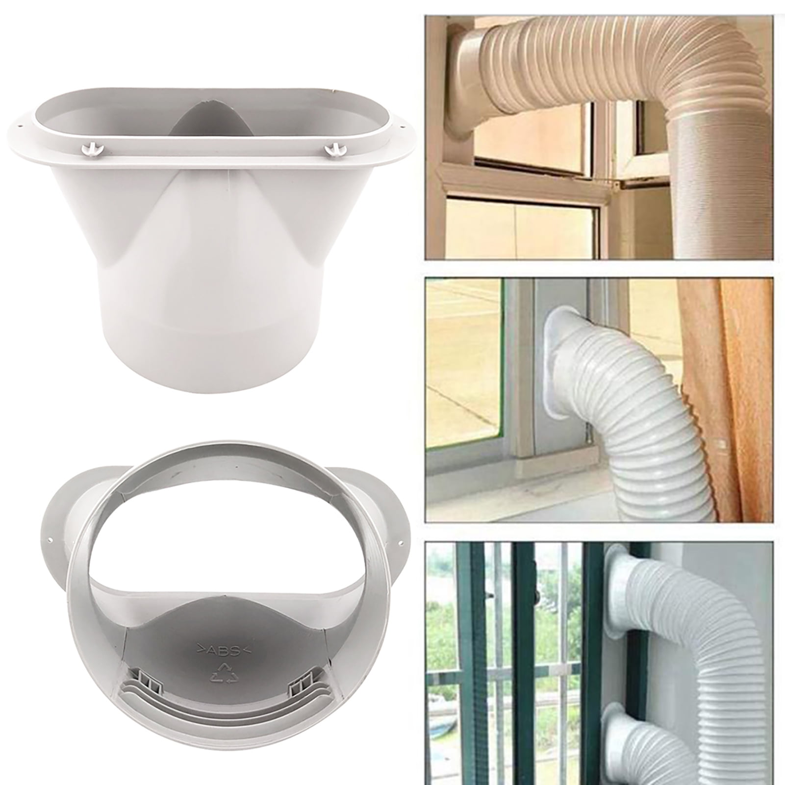 Visland Durable Exhaust Pipe Interface Connector Adapter Mobile